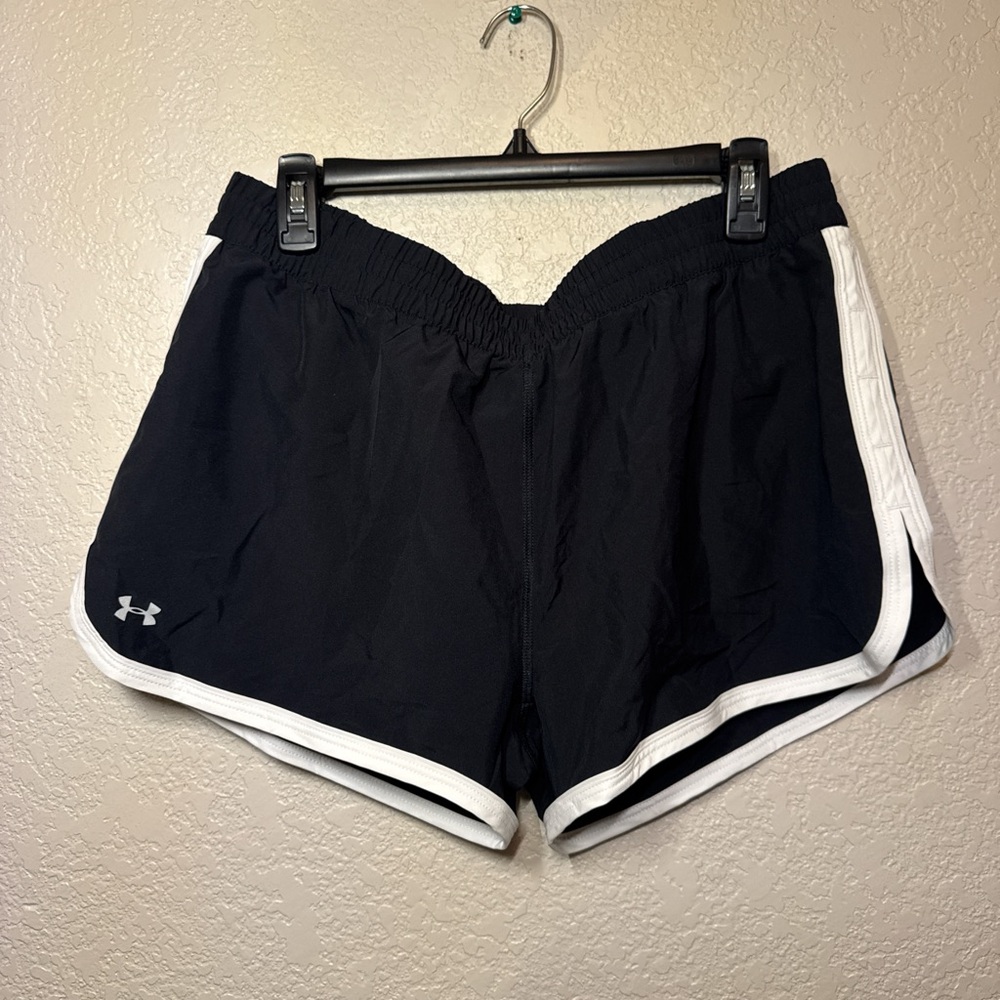 Under Armour Black Shorts with White Accents
